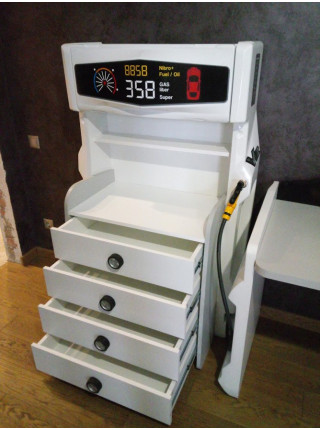 Комод білий з серії Автомобільні пристрасті